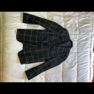 Zara blazer and INC pants Black checkered size 32/31